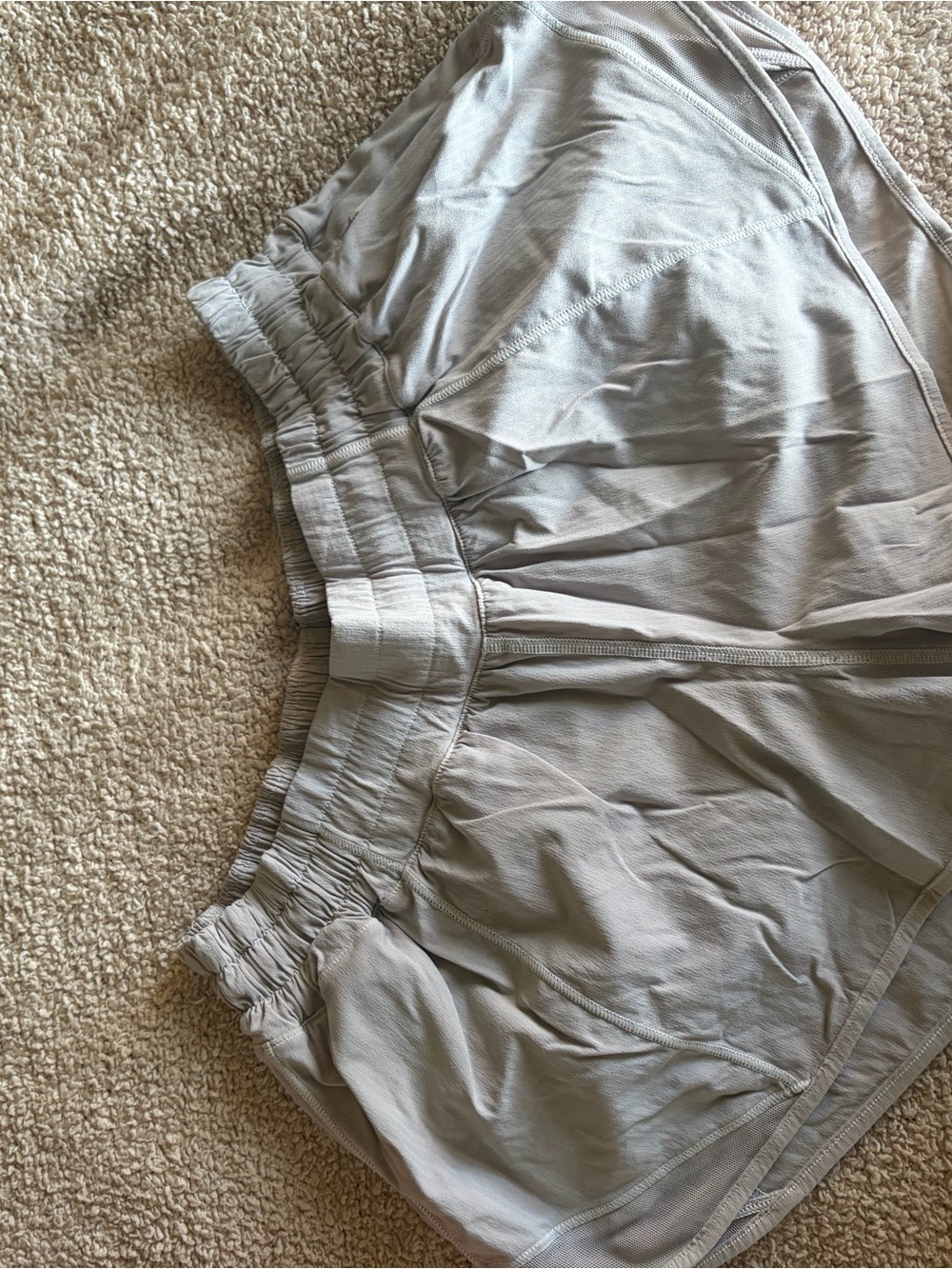 lululemon athletica Light Gray Athletic Shorts